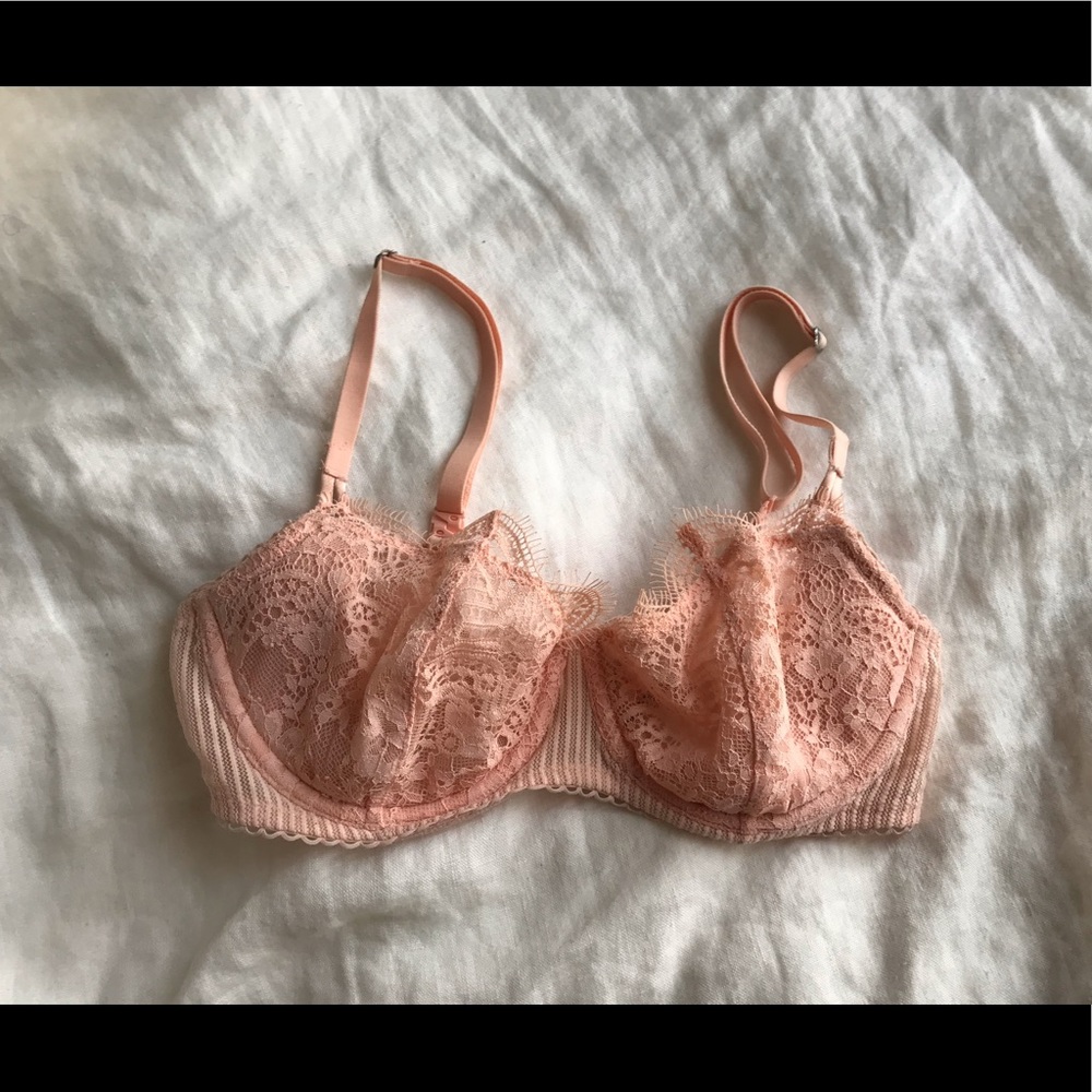 Victoria Secret Pink Unlined Lace Bra